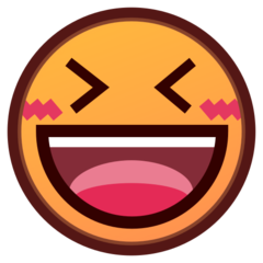 grinning squinting face