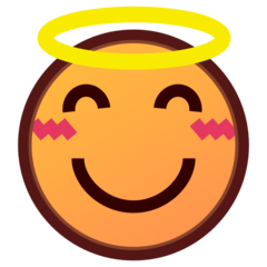 smiling face with halo