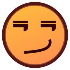 smirking face