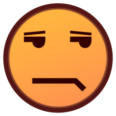 unamused face