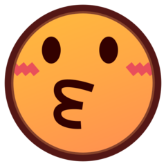 kissing face
