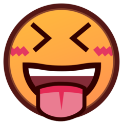 squinting face with tongue