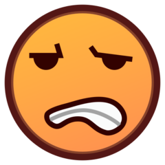 grimacing face