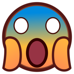 face screaming in fear