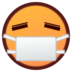 face with medical mask