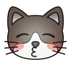 kissing cat