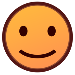 slightly smiling face