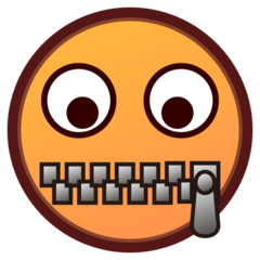 zipper-mouth face