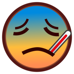 face with thermometer
