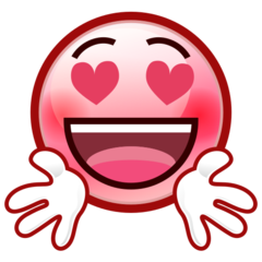 smiling face with open hands
