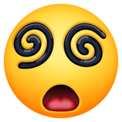face with spiral eyes