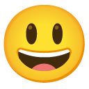 grinning face with big eyes