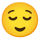 relieved face