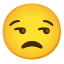 unamused face