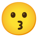 kissing face