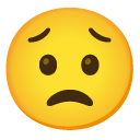 worried face