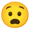 anguished face