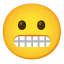 grimacing face