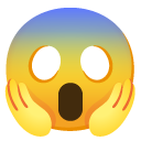face screaming in fear