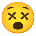face with crossed-out eyes