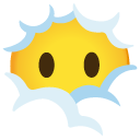 face in clouds