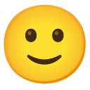 slightly smiling face