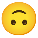 upside-down face