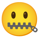 zipper-mouth face