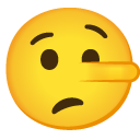 lying face