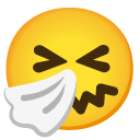 sneezing face