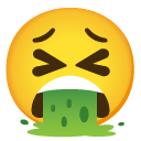 face vomiting