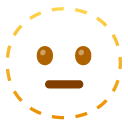 dotted line face