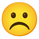 frowning face