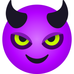 smiling face with horns