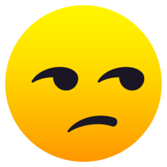 unamused face