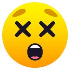 face with crossed-out eyes