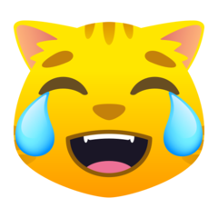 cat with tears of joy