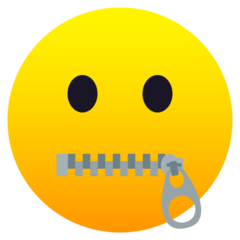 zipper-mouth face