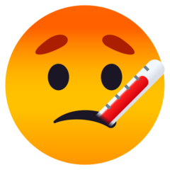 face with thermometer
