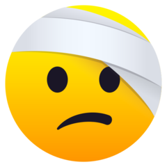 face with head-bandage