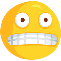 grimacing face