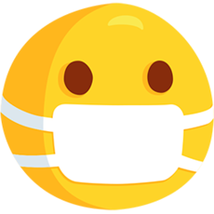 face with medical mask