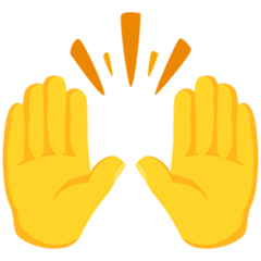 raising hands