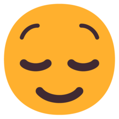 relieved face