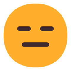 expressionless face