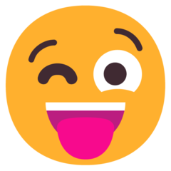 winking face with tongue
