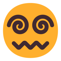 face with spiral eyes
