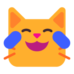 cat with tears of joy