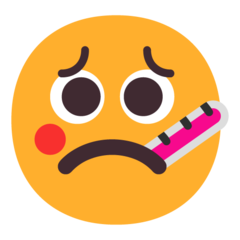 face with thermometer