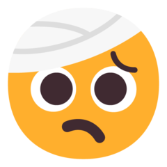 face with head-bandage